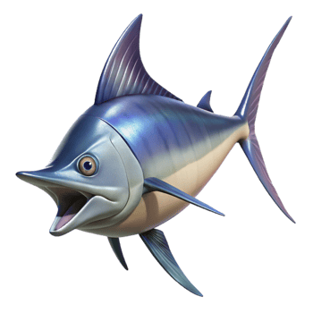 dramatic modern Realistic Swordfish with Transparent Background professional png