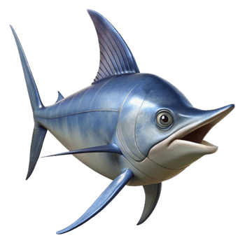elegant classic Realistic Swordfish with Transparent Background high quality png