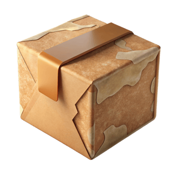 magnificent creative Recycled Cardboard Box Folded Flat Transparent Background premium png