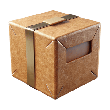 stunning classic Recycled Cardboard Box Front View Cutout original png