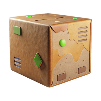 beautiful traditional Recycled Cardboard Box with Tape Isolated Cutout high quality png
