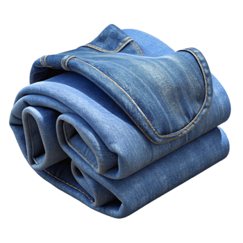 impressive traditional Recycled Denim Jeans Folded Cutout high resolution png