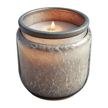 vibrant traditional Recycled Glass Jar Candle Isolated png