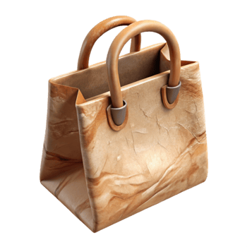 extraordinary abstract Recycled Paper Bag with Handles Transparent Background exclusive png