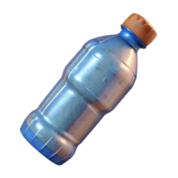 serene rustic Recycled Plastic Bottle Isolated Transparent Background authentic png
