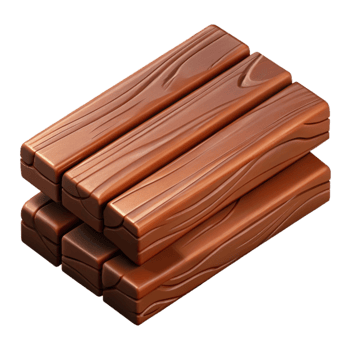 vibrant contemporary Recycled Plastic Lumber Brown Isolated genuine png