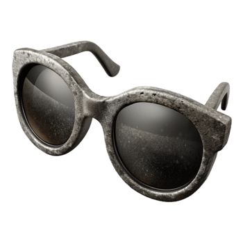 wonderful traditional Recycled Plastic Sunglasses Black Isolated premium png