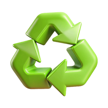 magnificent abstract Recycle Symbol with Arrows Isolated Transparent Background high resolution png