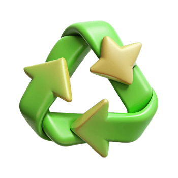 impressive modern Recycling Symbol Green Arrows Eco Friendly Cutout exclusive png