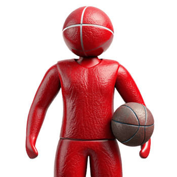 wonderful abstract Red Basketball Player Silhouette Cutout genuine png