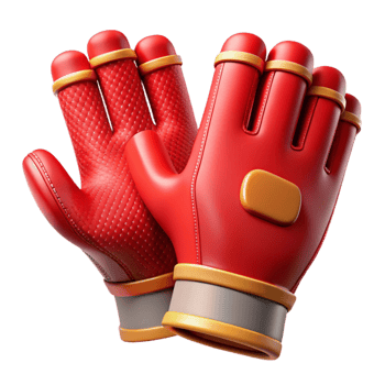 impressive classic Red Cycling Gloves Isolated on Transparent Background exclusive png