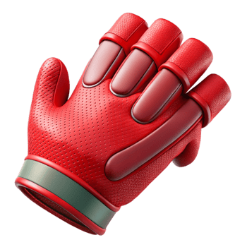 serene modern Red Cycling Gloves Isolated on Transparent Background professional png