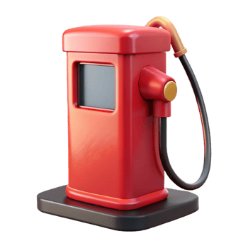 wonderful traditional Red Gas Pump Front View Isolated professional png