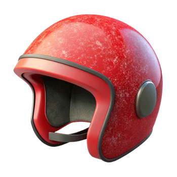 extraordinary rustic Red Motorcycle Helmet Side View exclusive png
