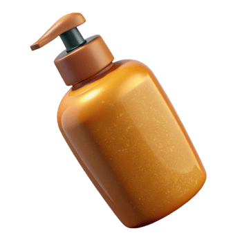 stunning abstract Refill Shampoo Bottle Amber Isolated high resolution png