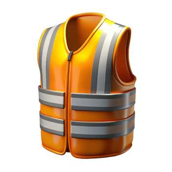 serene creative Reflective Vest for Cycling Night View Cutout exclusive png