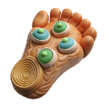 extraordinary artistic Reflexology Foot Massage Close Up View Cutout high quality png