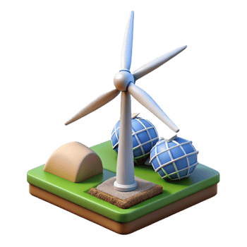 wonderful contemporary Renewable Energy Wind Turbine Silhouette Cutout professional png