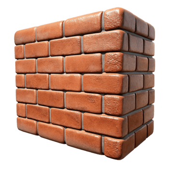 stunning minimalist Restored Brick Wall Texture Close Up Transparent Background professional png