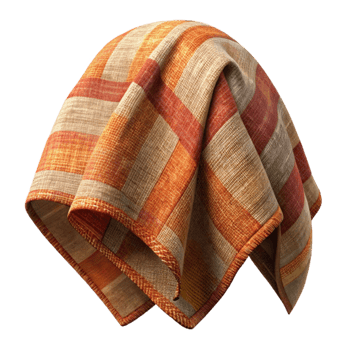 stunning classic Restored Fabric Fragment with Woven Pattern high quality png