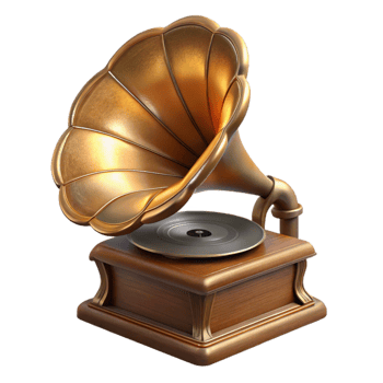 dramatic contemporary Restored Gramophone Needle Close Up Isolated high quality png