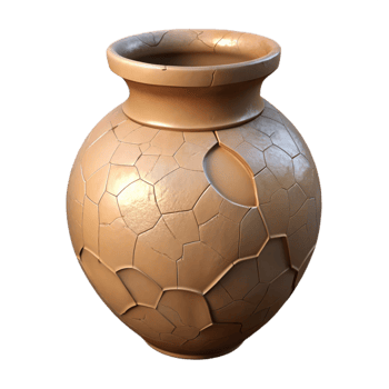 serene contemporary Restoring a Cracked Vase with Filler Cutout detailed png