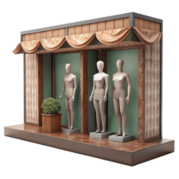 beautiful rustic Retail Store Window Display Mannequins genuine png