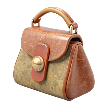 wonderful minimalist Retro Handbag with Clasp Closure Cutout exclusive png