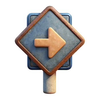 dramatic vintage Retro Road Sign with Arrow Cutout Element high quality png