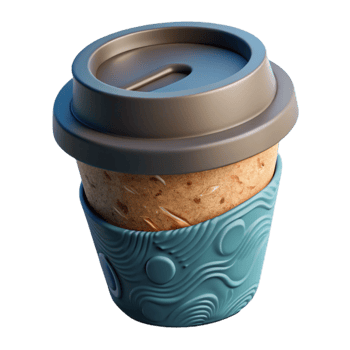 stunning creative Reusable Coffee Cup with Lid Green Cutout professional png