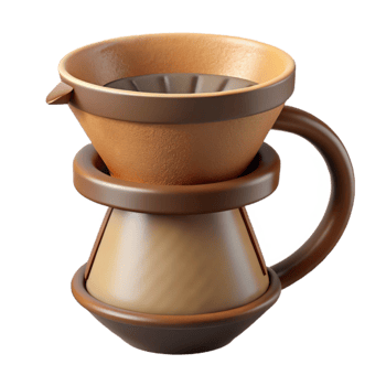 beautiful traditional Reusable Coffee Filter with Metal Mesh Transparent png