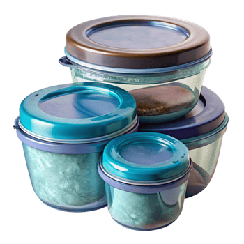 beautiful creative Reusable Food Containers Glass with Lids Transparent Background exclusive png