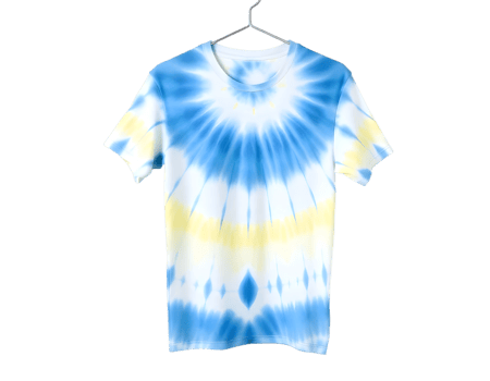T-shirt with blue pattern on a transparent background png