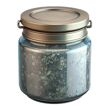 vibrant classic Reusable Glass Jar with Metal Lid Transparent Background authentic png