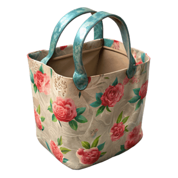 impressive artistic Reusable Grocery Bag with Vegetables Cutout original png