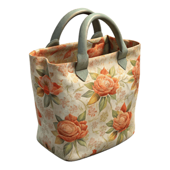 elegant classic Reusable Grocery Bag with Vegetables Cutout high resolution png