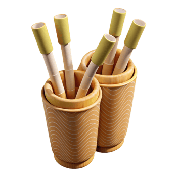 serene contemporary Reusable Straws Bamboo Isolated genuine png