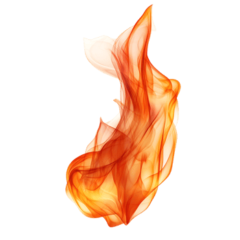 Fire Flames Heat Energy Burning Fuel Isolated Transparent Background png