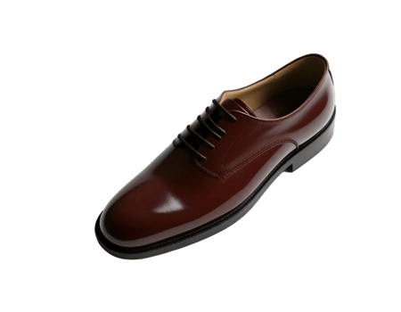 Brown leather mens shoe isolated on transparent background png