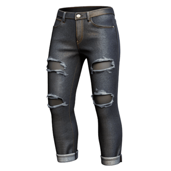 magnificent abstract Ripped Jeans Black Distressed Cutout Transparent Background original png