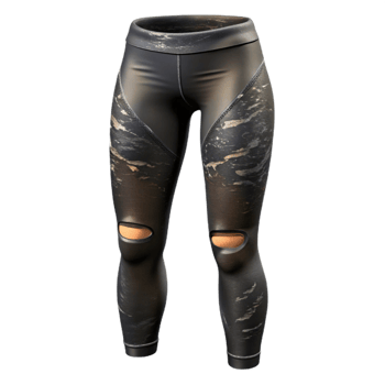 impressive abstract Ripped Tights Black Opaque Cutout Transparent Background exclusive png