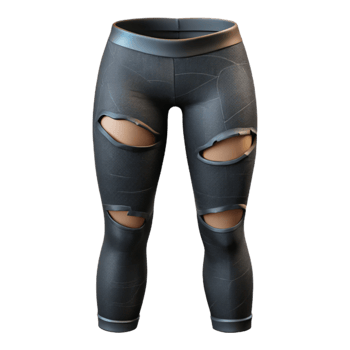 beautiful modern Ripped Tights Black Opaque Cutout Transparent Background detailed png