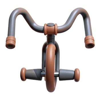 vibrant creative Road Bike Drop Handlebars Front View detailed png