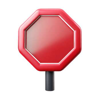 impressive modern Road Sign Stop Red Octagon Transparent authentic png