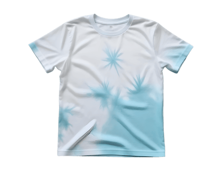 T-shirt mockup, front view, isolated on transparent background png
