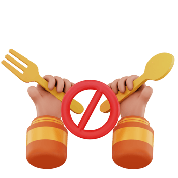 Fasting Time 3D Icon Illustration png