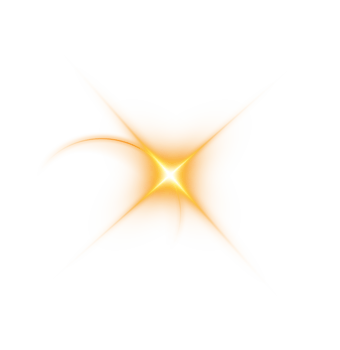 The edge of a golden solar eclipse on transparent background. Golden eclipse for product advertising, natural phenomena, horror concept and others. . Illustration number 3 png