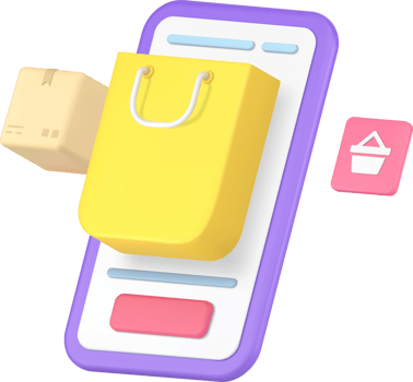 Online shopping order delivery smartphone application 3d icon png
