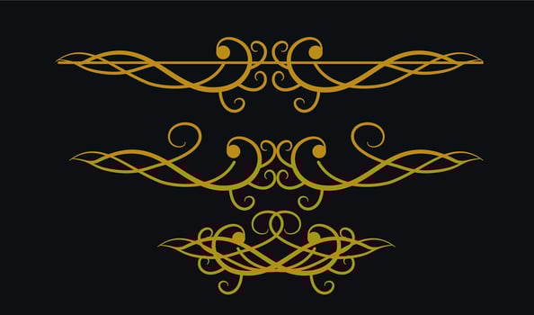 Minimalist Geometric Line Decorations vector