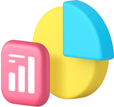 Statistic analyzing diagram data infographic research report 3d icon png